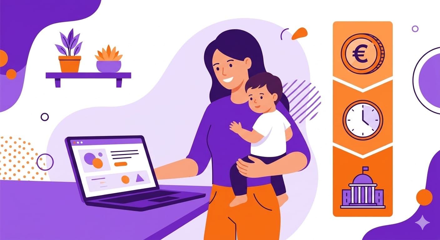 Cómo pedir la deducción por maternidad si estás en el paro en 2026