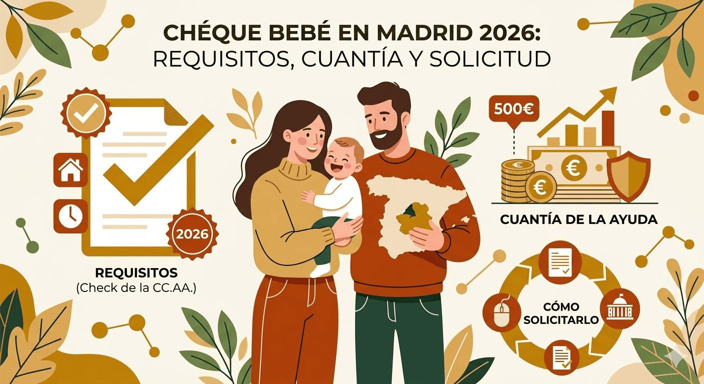 Cheque bebé en Madrid 2026: requisitos, cuantía y cómo solicitarlo