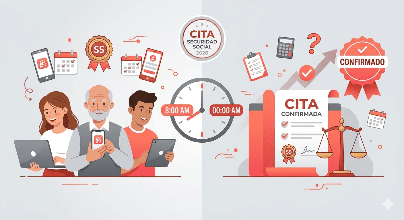 Cómo conseguir cita previa en la Seguridad Social en 2026 (sin morir en el intento)