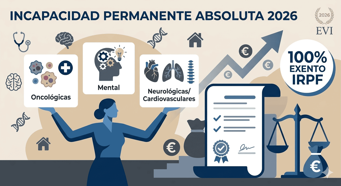 Lista de enfermedades para Incapacidad Permanente Absoluta en 2026
